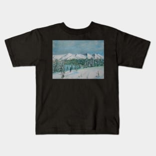 Wintery Scotland Kids T-Shirt